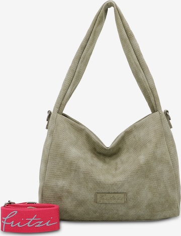 Fritzi aus Preußen Shoulder Bag 'Jule' in Green: front