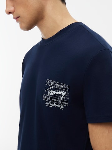 Tommy Jeans Bluser & t-shirts 'SIGN FLAG' i blå