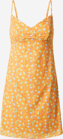 Trendyol Letné šaty - oranžová: predná strana