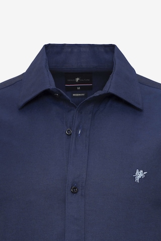 DENIM CULTURE Regular fit Button Up Shirt 'Jon' in Blue
