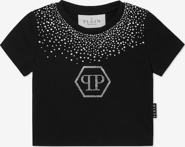 Philipp Plein Shirt 'Hexagon' in Zwart: voorkant