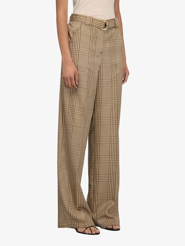 Regular Pantalon Semicouture en beige : devant