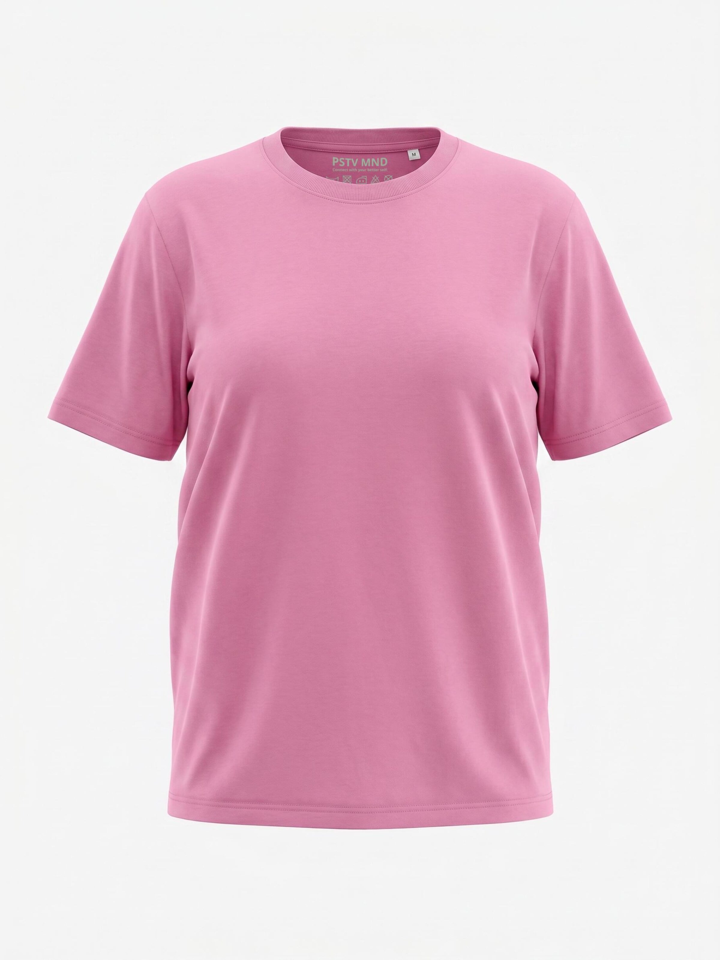 PSTV MND Shirt 'Positive Mind, Vibes, Life' in Pink: front