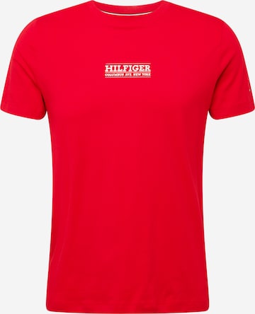 T-Shirt TOMMY HILFIGER en rouge : devant