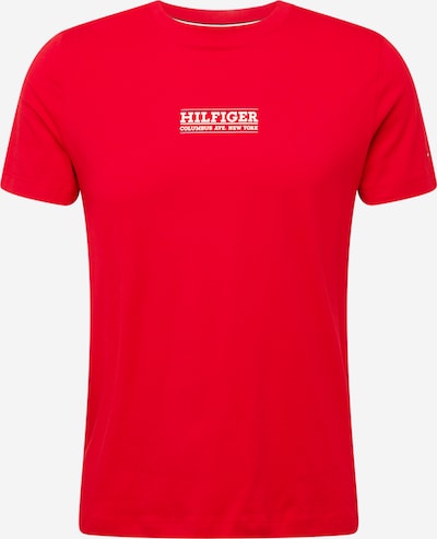 TOMMY HILFIGER Тениска в люляк / червено / бяло, Преглед на продукта
