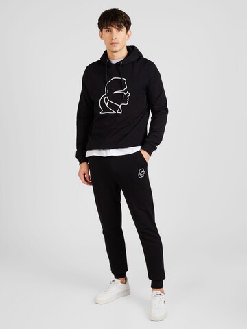 Karl Lagerfeld Tapered Παντελόνι σε μαύρο