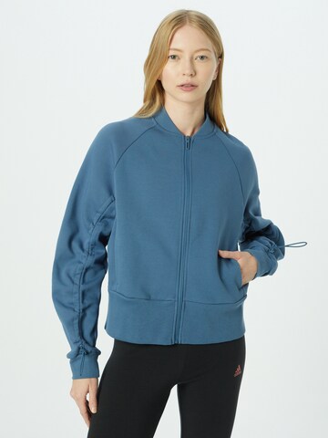 pilka ADIDAS SPORTSWEAR Sportinis džemperis 'Allover Print': priekis