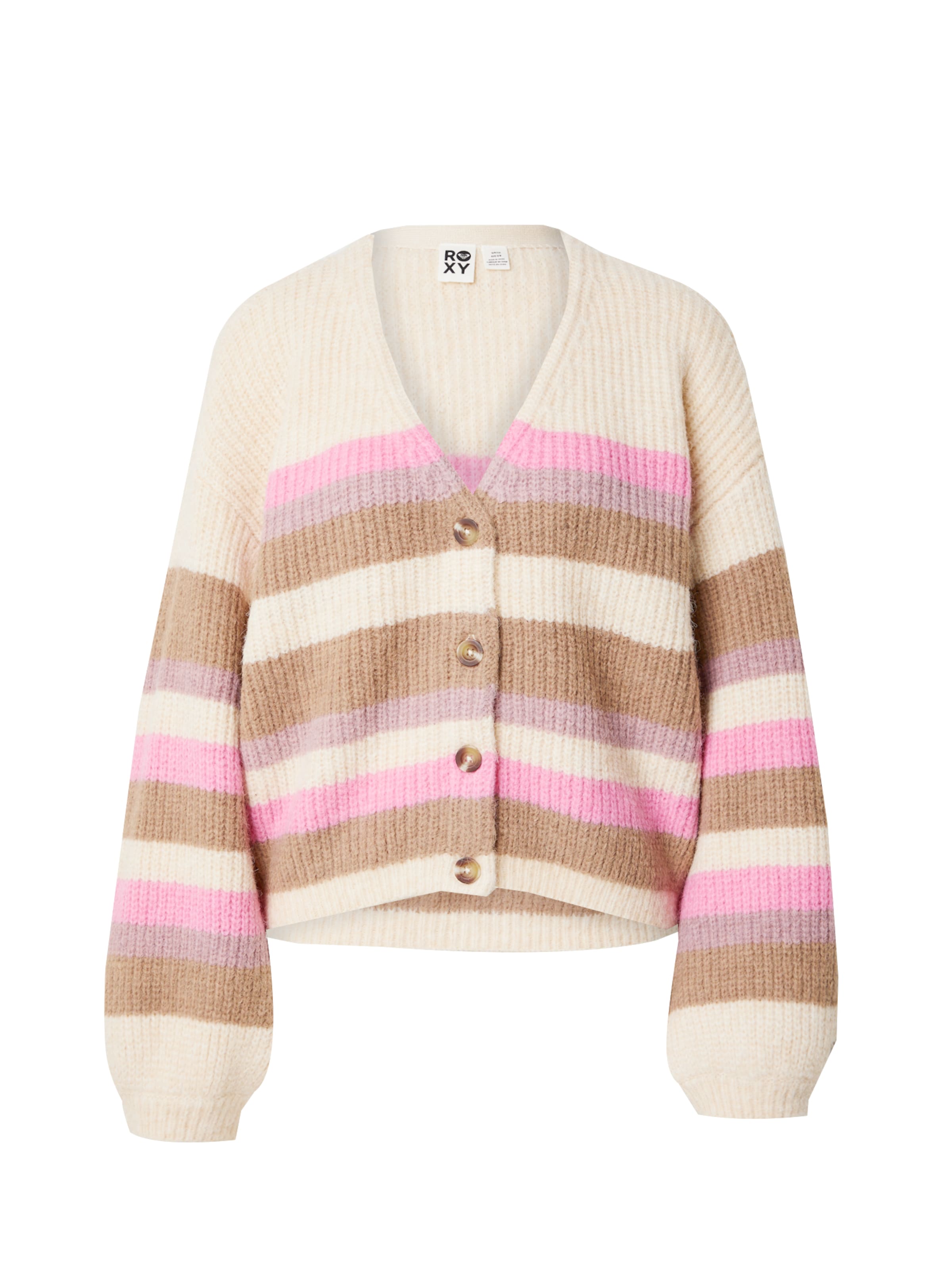 smėlio ROXY Kardiganas &#x27;MARBLE TILES&#x27;: priekis