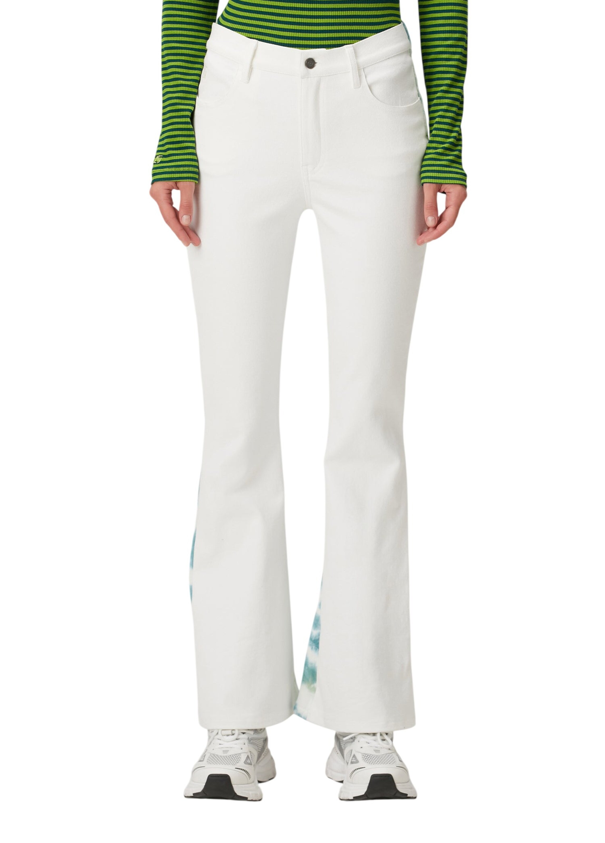 évasé Pantalon BASSIGUE en blanc : devant