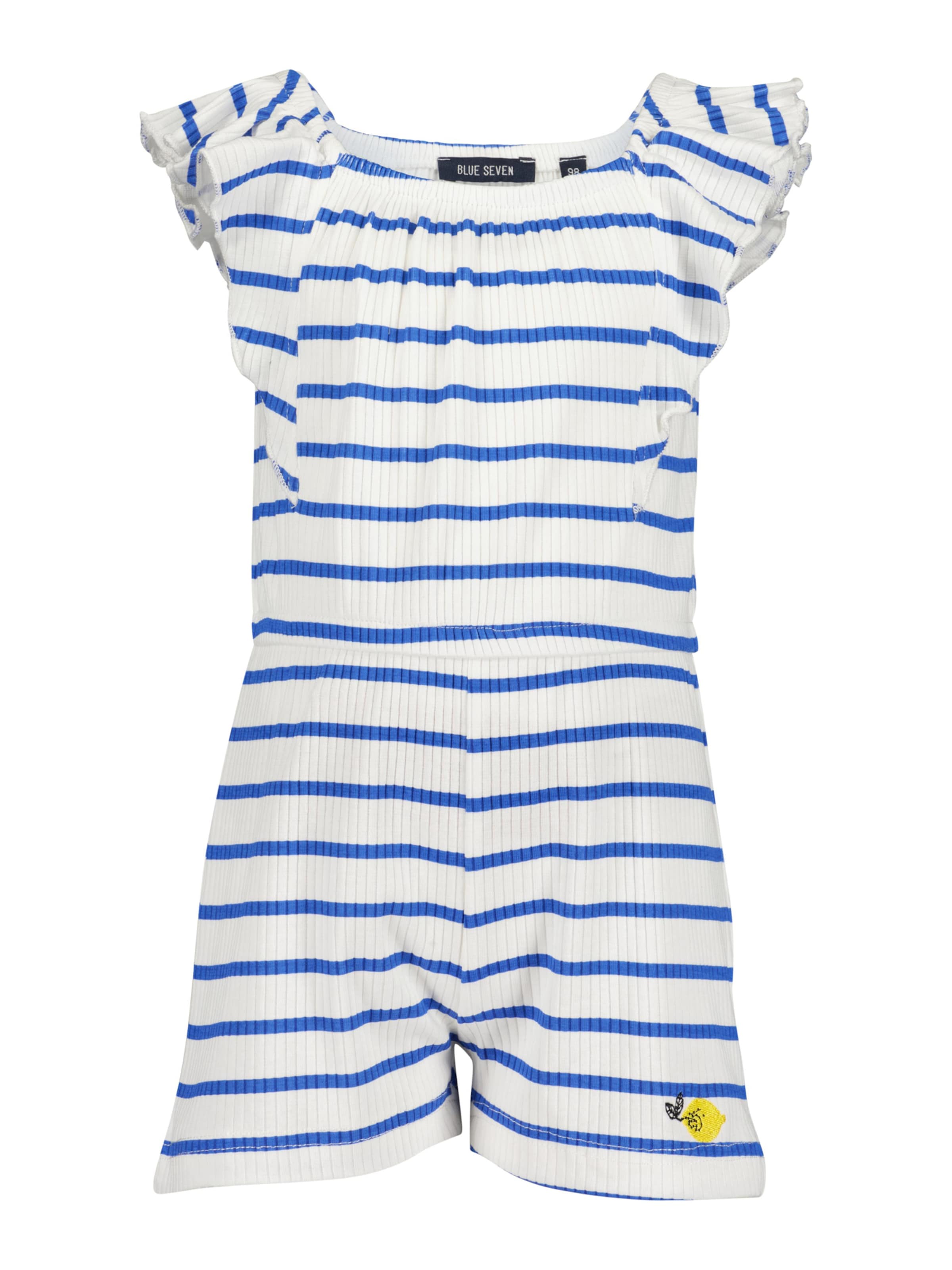 BLUE SEVEN Overall in Blau: Vorderseite