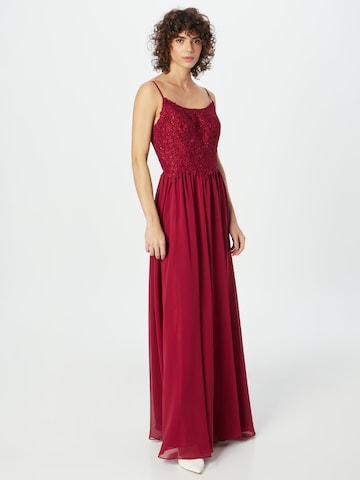 mascara Evening Dress in Red: front