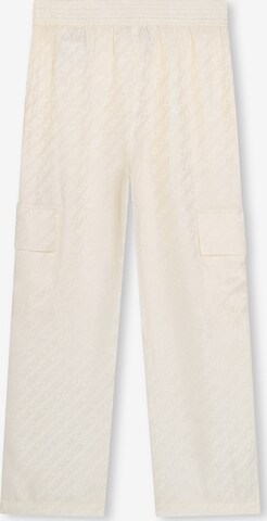 Wide leg Pantaloni de la Michael Kors Kids pe bej