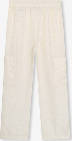 Wide Leg Pantalon Michael Kors Kids en beige