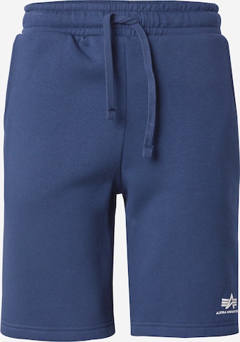 ALPHA INDUSTRIES Штаны в Синий: спереди