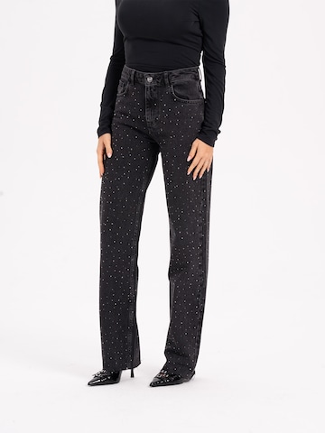 MYLAVIE by Sarah Harrison regular Jeans i grå: forside