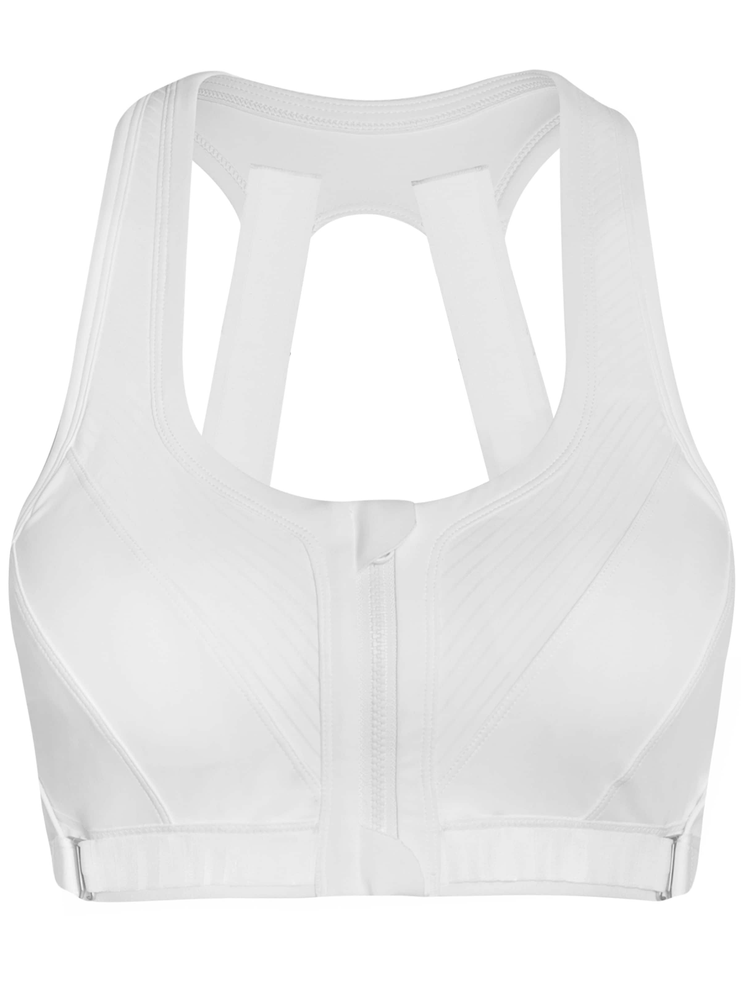 Yvette Sport-BH 'Yvette Funktionaler verstellbarer Sport-BH,Red' in weiß, Produktansicht