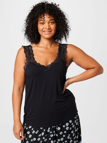 ABOUT YOU Curvy Top 'Svenja' in Black: front