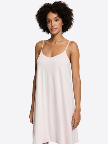 Hanro Nachthemd ' Cotton Silk ' in Pink: Vorderseite