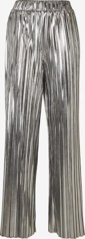 Pantalon 'Naline' SELECTED FEMME en argent : devant