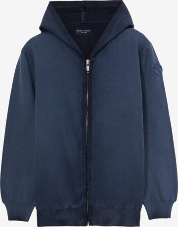 North Sails Zip-Up Hoodie in Blue: front