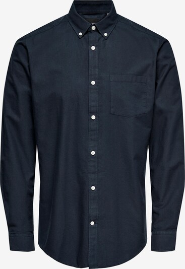 Only & Sons Button Up Shirt 'Neil' in Navy / White, Item view