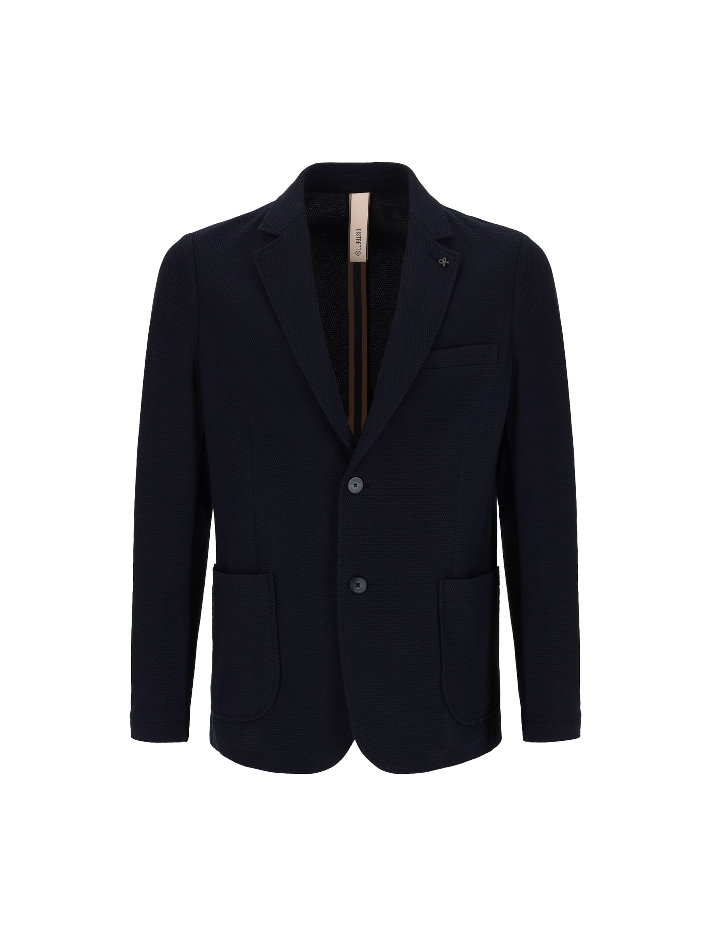Distretto12 Regular fit Business-colbert 'Clay' in Blauw: voorkant
