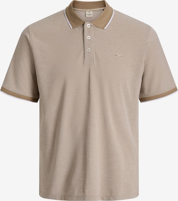 Jack & Jones Plus Shirt in Bruin: voorkant