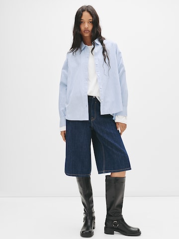 Chemisier Pull&Bear en bleu : devant