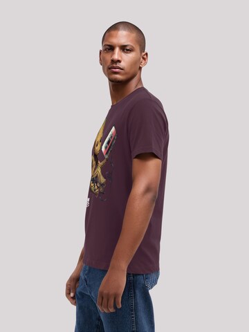 T-Shirt 'Marvel Guardians Of The Galaxy Vol2 Groot Tape' F4NT4STIC en marron