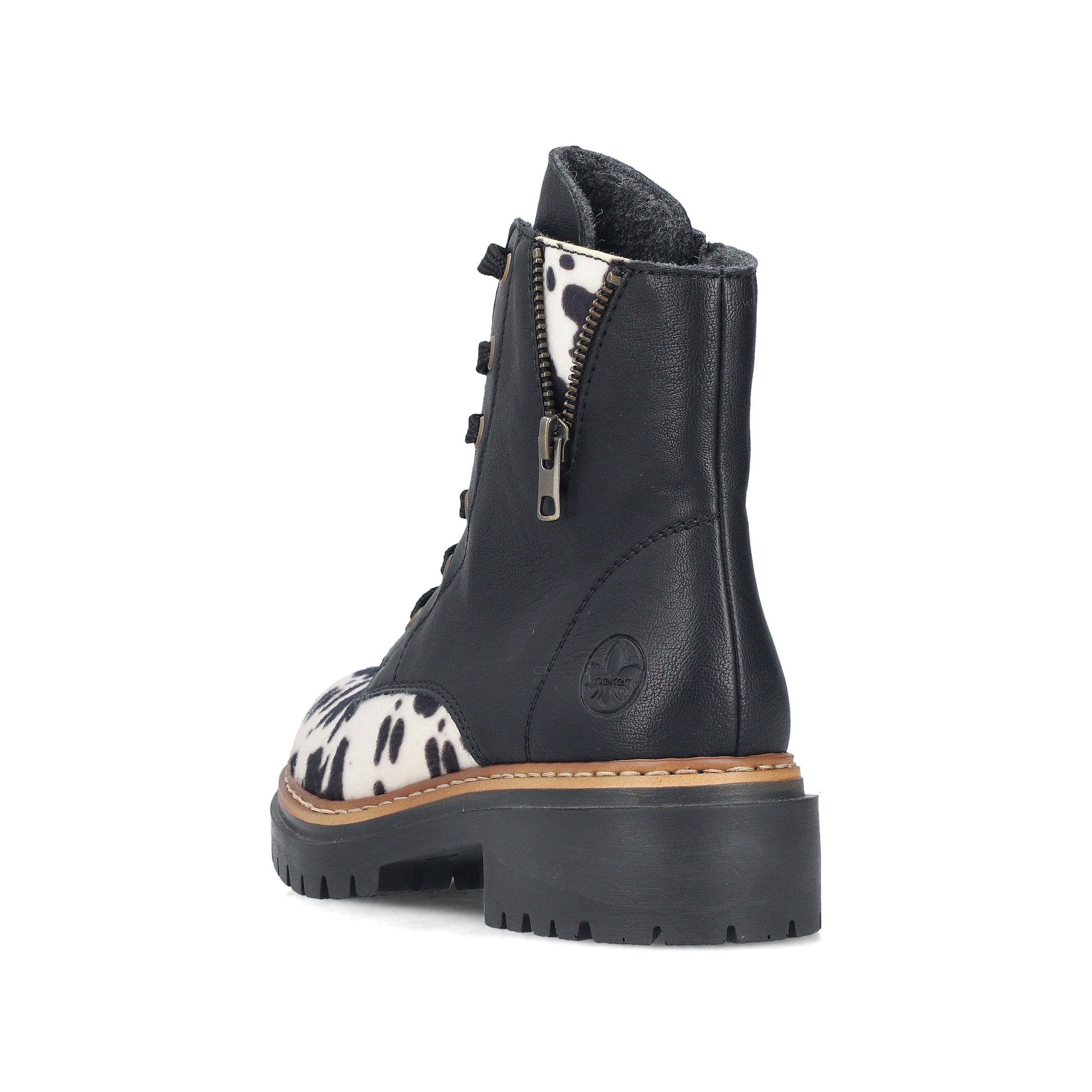 Bottines à lacets Rieker en noir