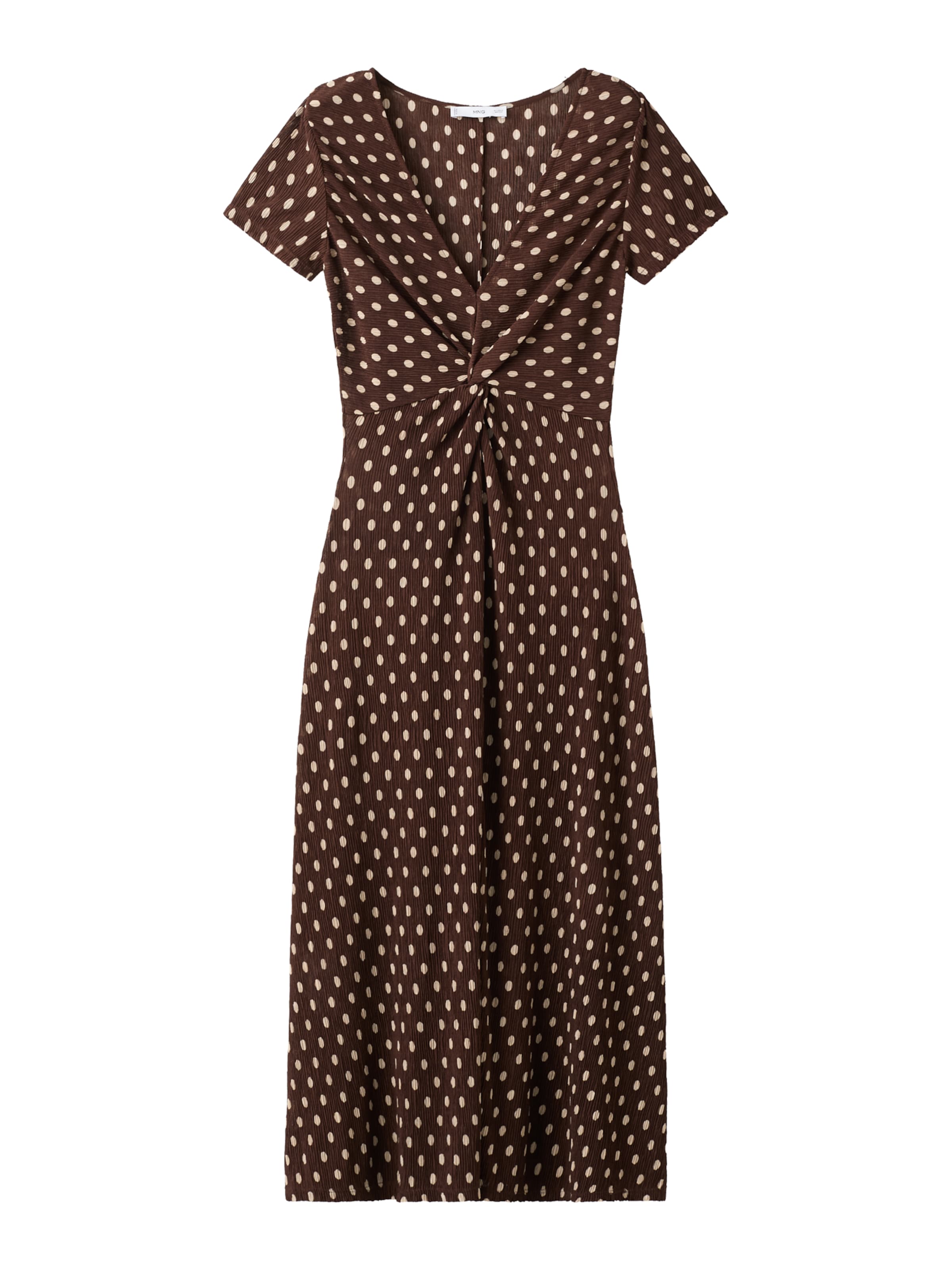 MANGOHaljina 'POMI' - smeđa boja: prednji dio