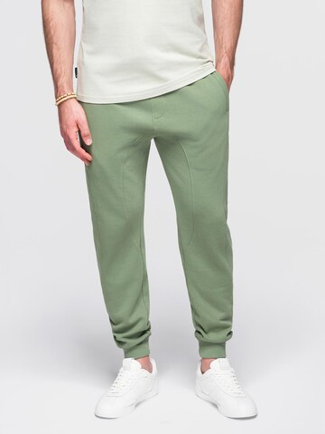 Ombre Tapered Trousers in Green: front