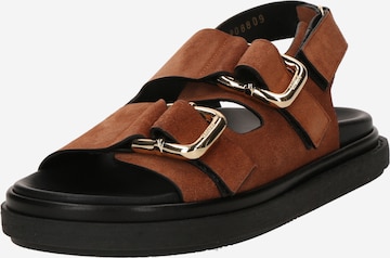 Alohas - Sandalias 'Harper' en marrón: frente