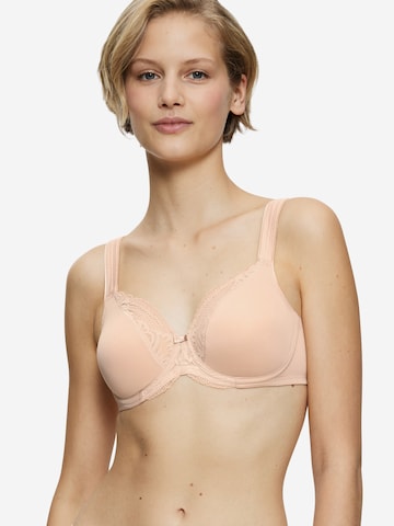 TRIUMPH Klassisch BH 'Modern Lace + Cotton' in Beige