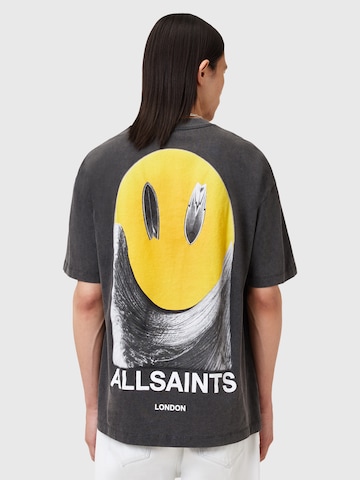 AllSaints T-Shirt 'PARTY WAVE' (GOTS) in Schwarz: Vorderseite