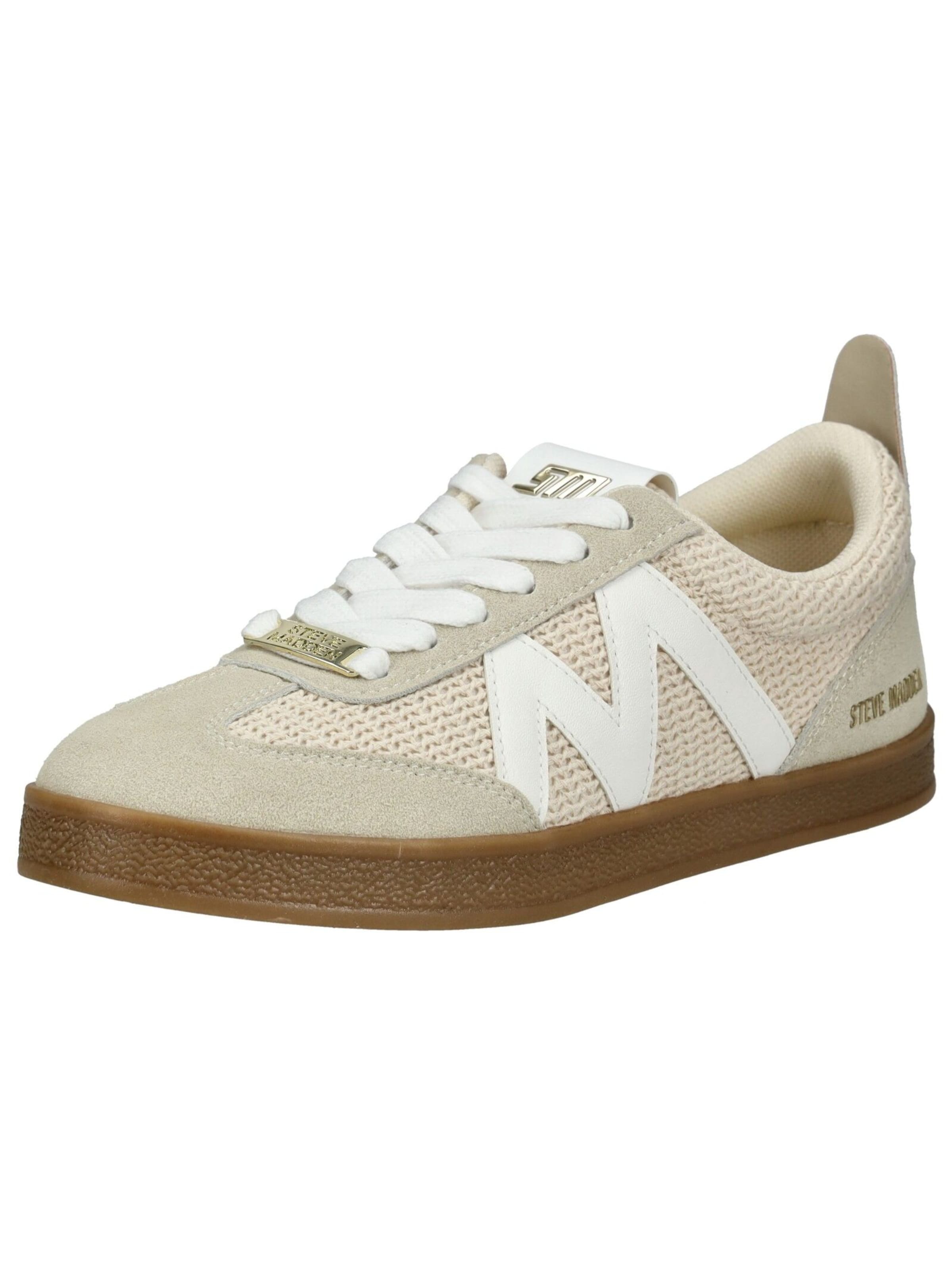 STEVE MADDEN Platform trainers in Beige: front