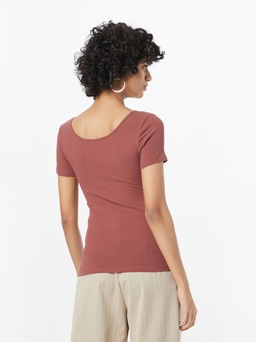 T-shirt 'KITTE' PIECES en marron