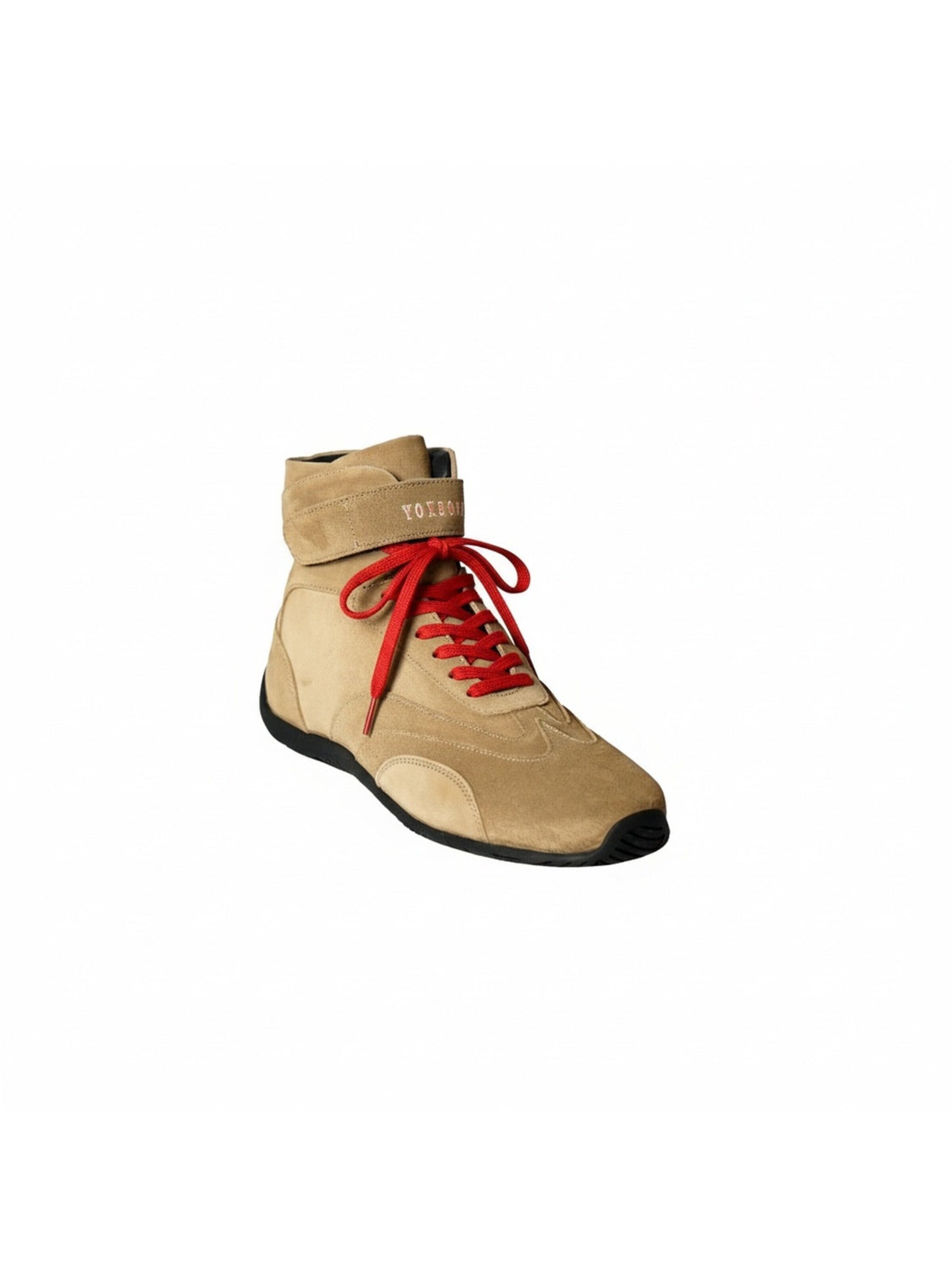 Yoxeone - Zapatillas deportivas altas en beige: frente