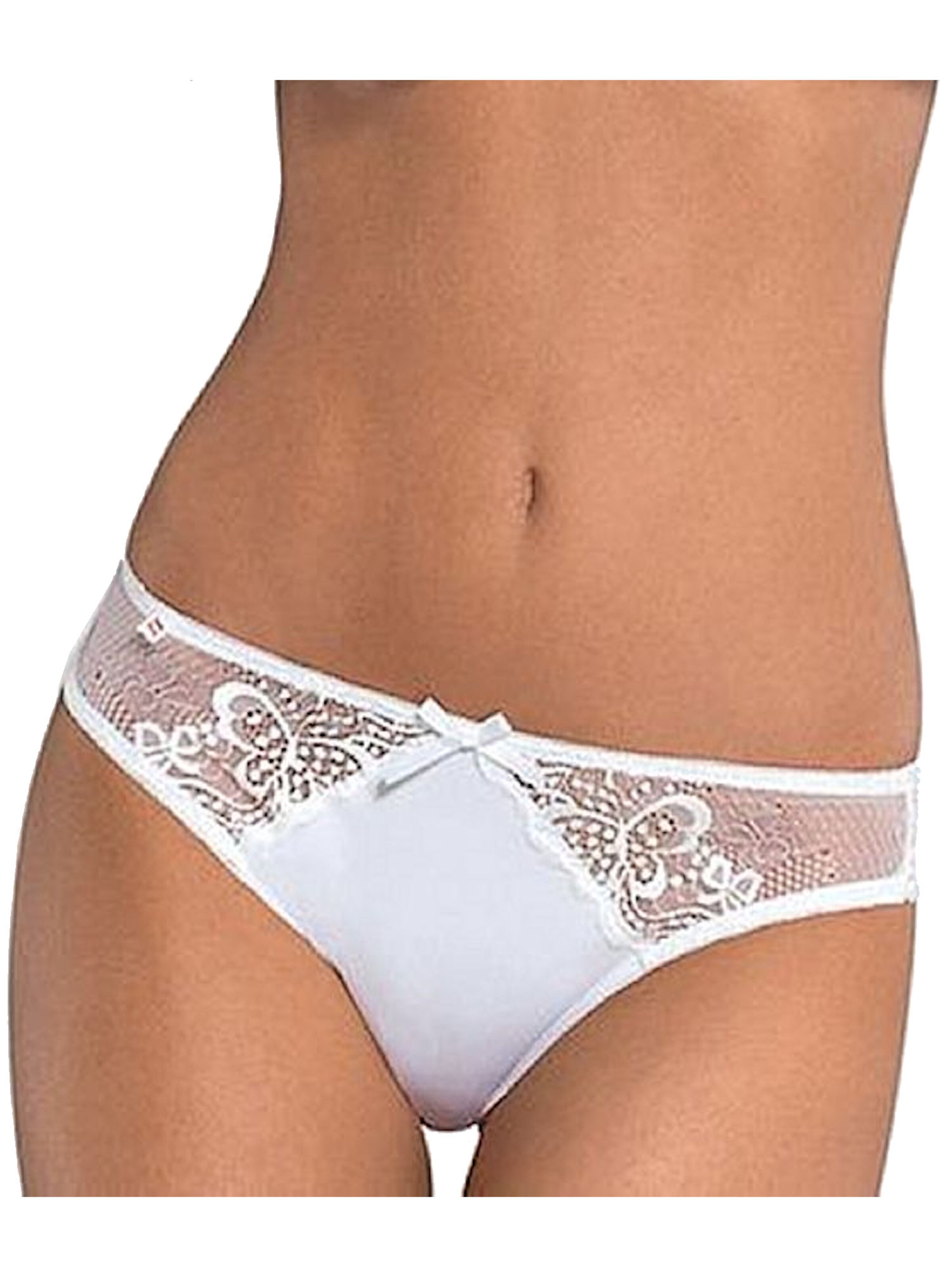 Obsessive Boyshorts 'Papilio panties' in White: front