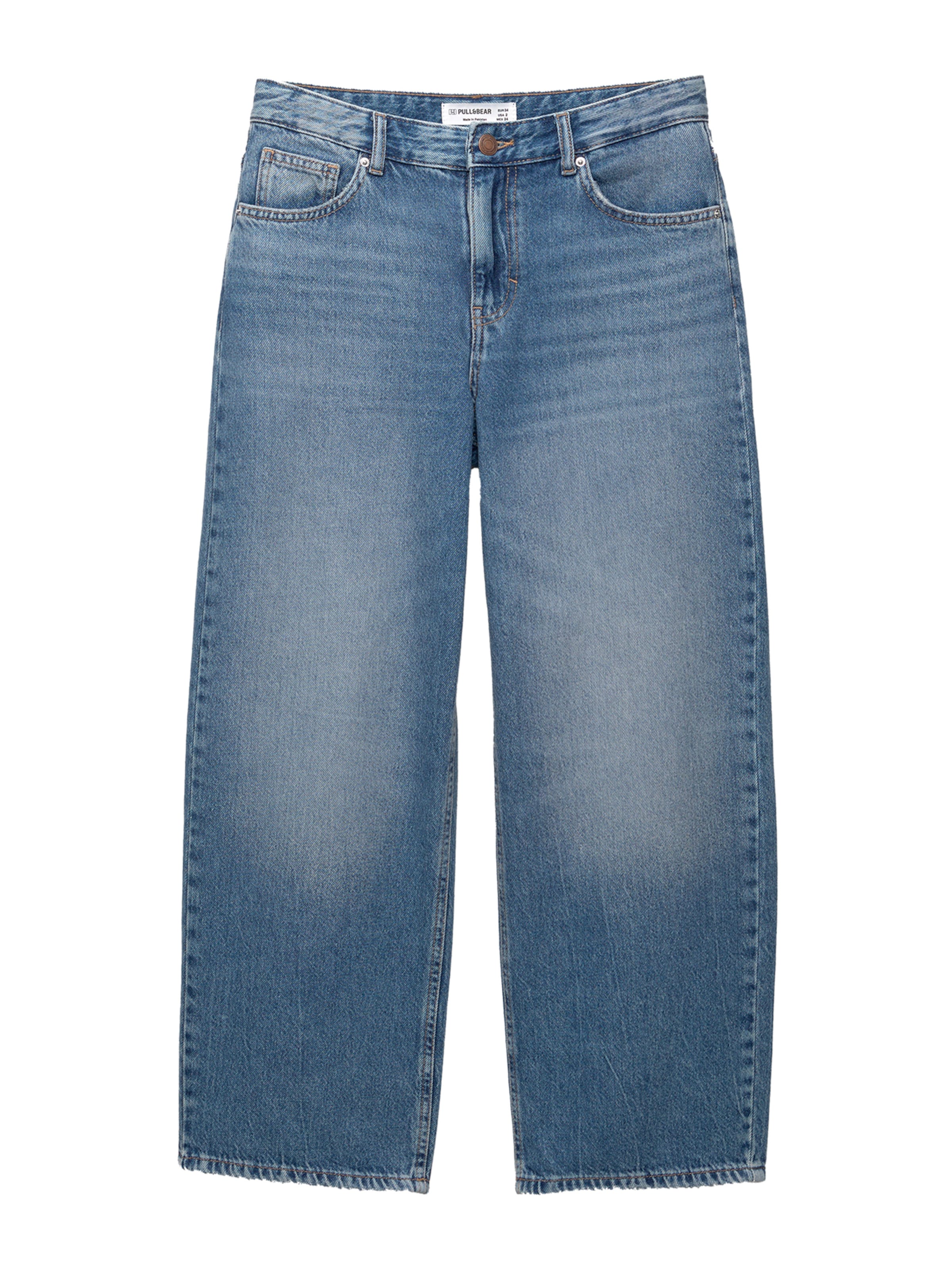 Pull&Bear Džíny – modrá: přední strana