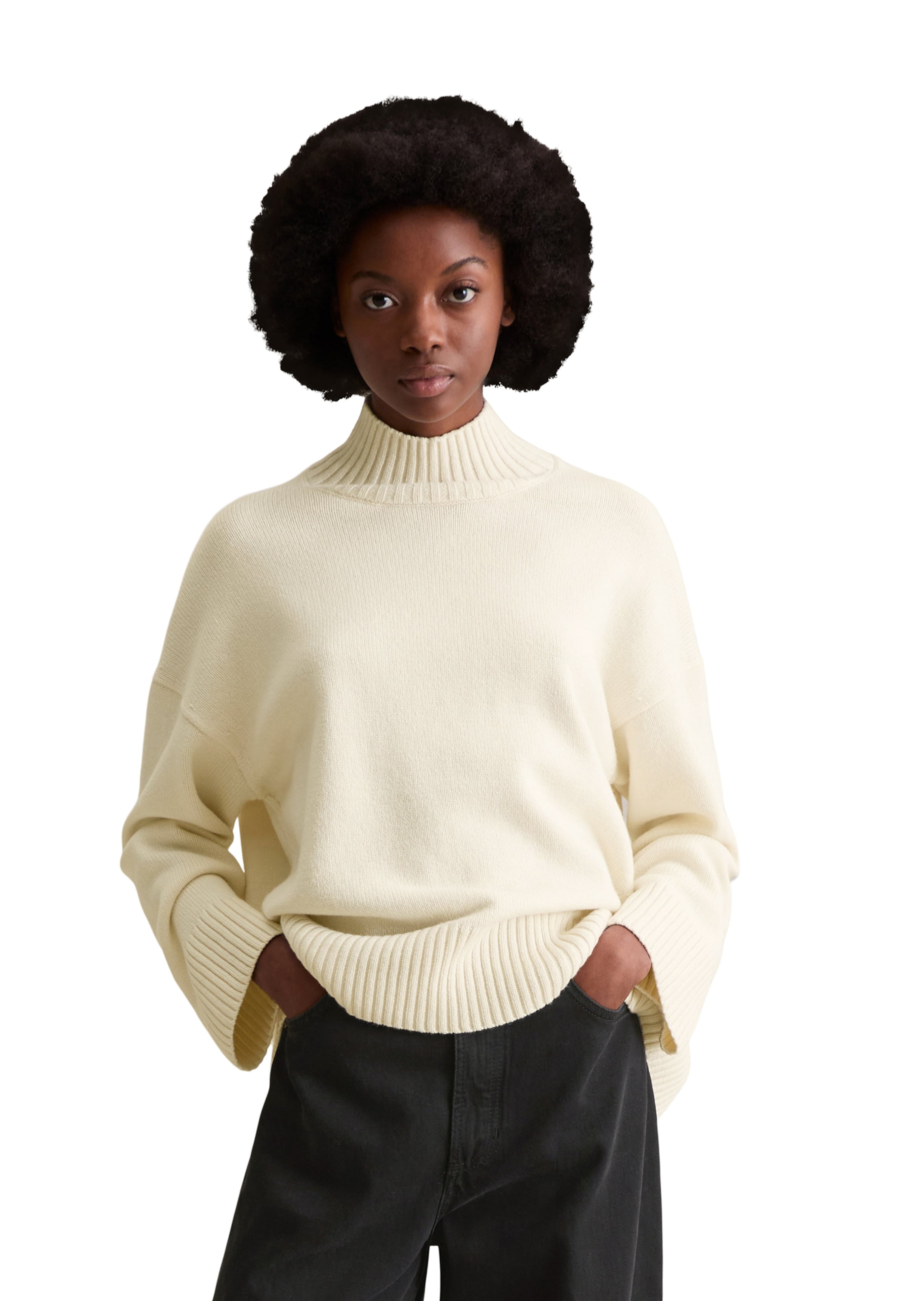 Marc O'Polo DENIM Sweater in Beige: front