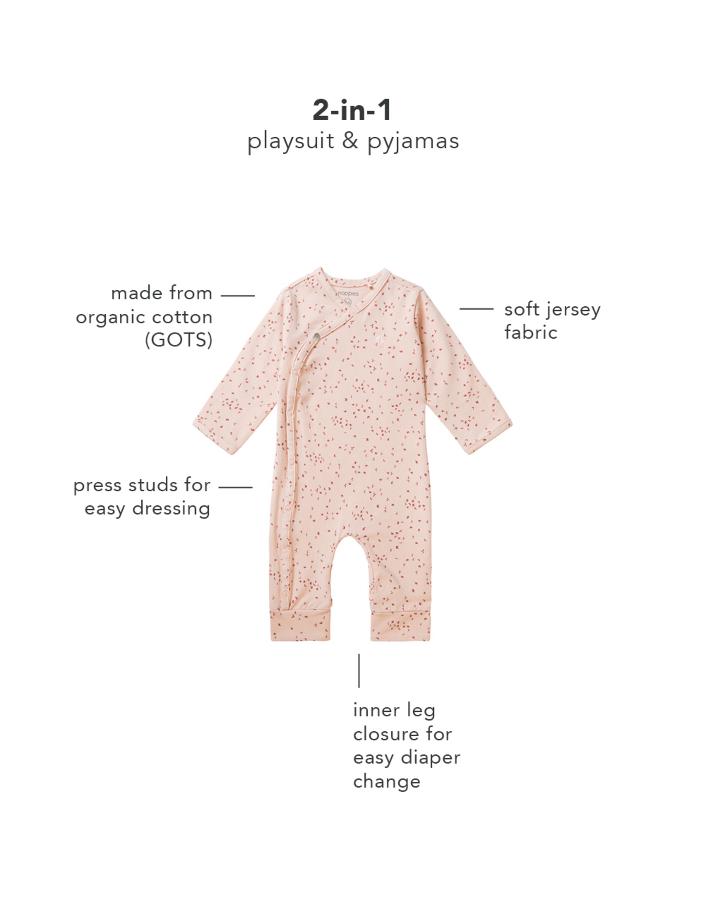 Noppies Romper/Bodysuit 'Nuuk' in Pink