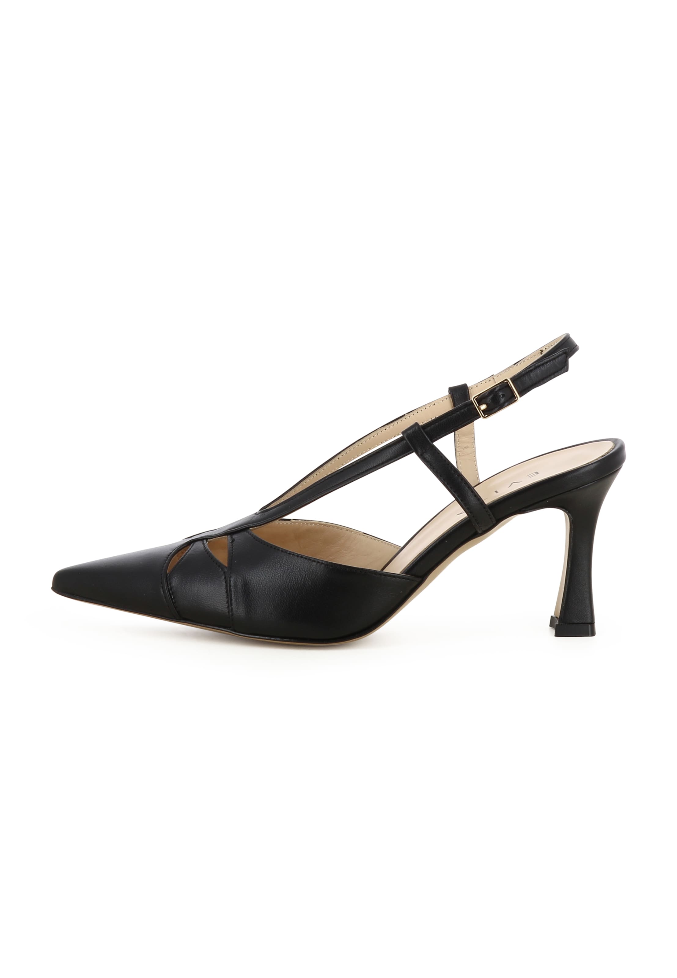 EVITA Sling Pumps 'PENELOPE' in Schwarz: Vorderseite