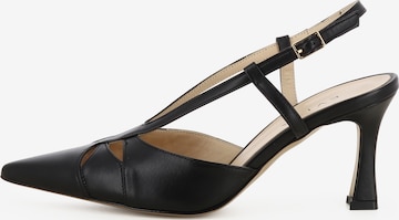 Escarpins à bride arrière 'PENELOPE' EVITA en noir : devant