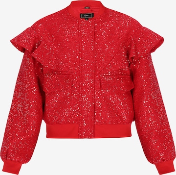 Veste mi-saison faina en rouge : devant