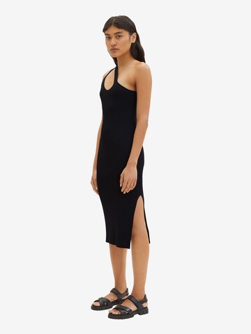 TOM TAILOR DENIM Knitted dress in Black