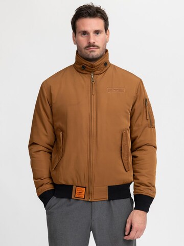 Bombers Tussenjas 'CORNELL MEN' in Beige: voorkant