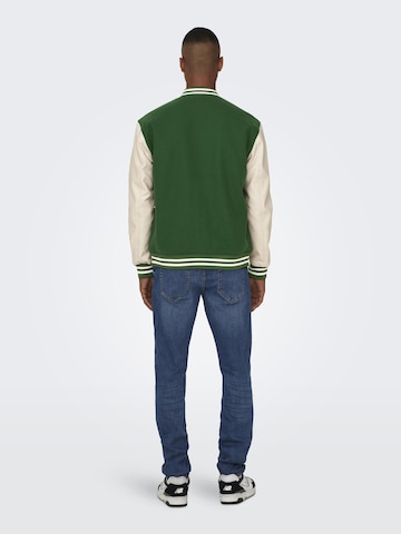 Veste mi-saison 'Jay' Only & Sons en vert