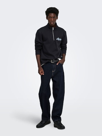 Only & Sons Sweatshirt 'ONSConnor' in Schwarz