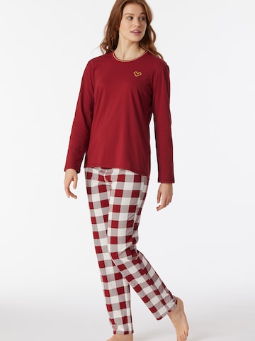 Pyjama ' Family ' SCHIESSER en rouge